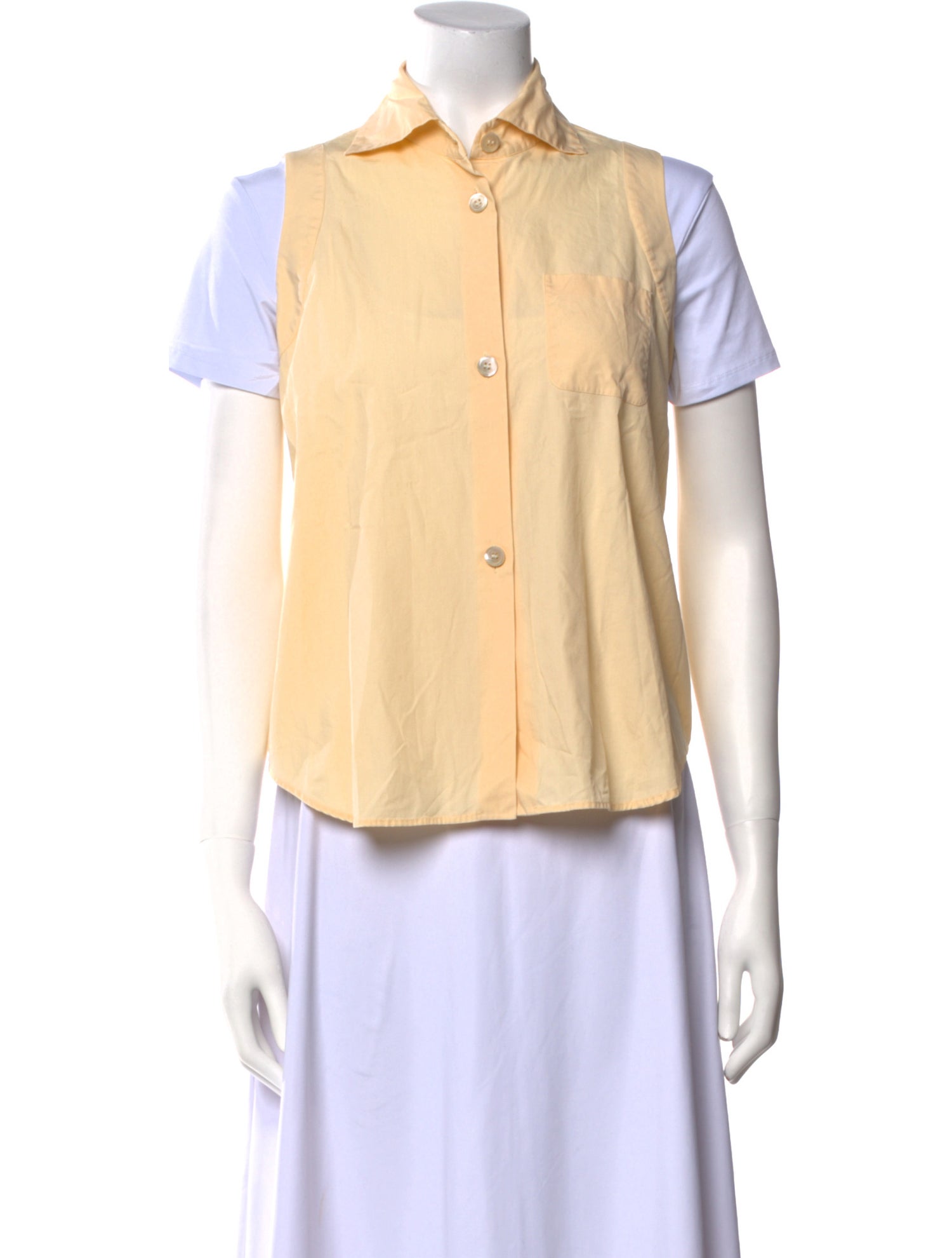 Romeo Gigli Vintage Short Sleeve Button-Up Top