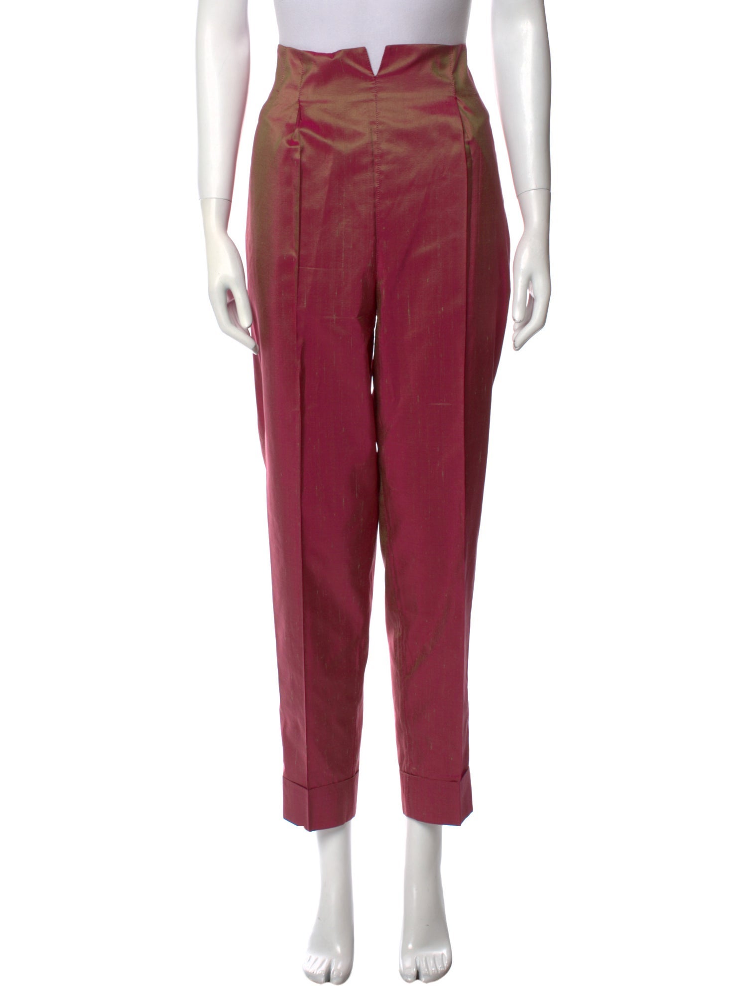 Romeo Gigli Silk Straight Leg Pants