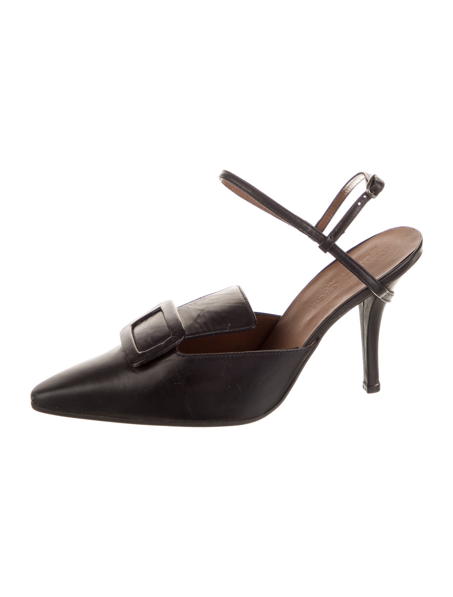 Romeo Gigli Vintage Suede Slingback Pumps