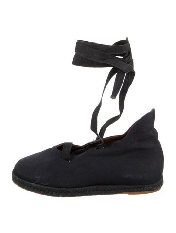 Pre-owned Romeo Gigli Canvas Espadrille Sneakers In Blue