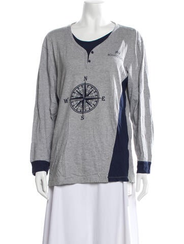 Pre-owned Romeo Gigli Vintage Late 2000's - Early 2010's Top In Grey