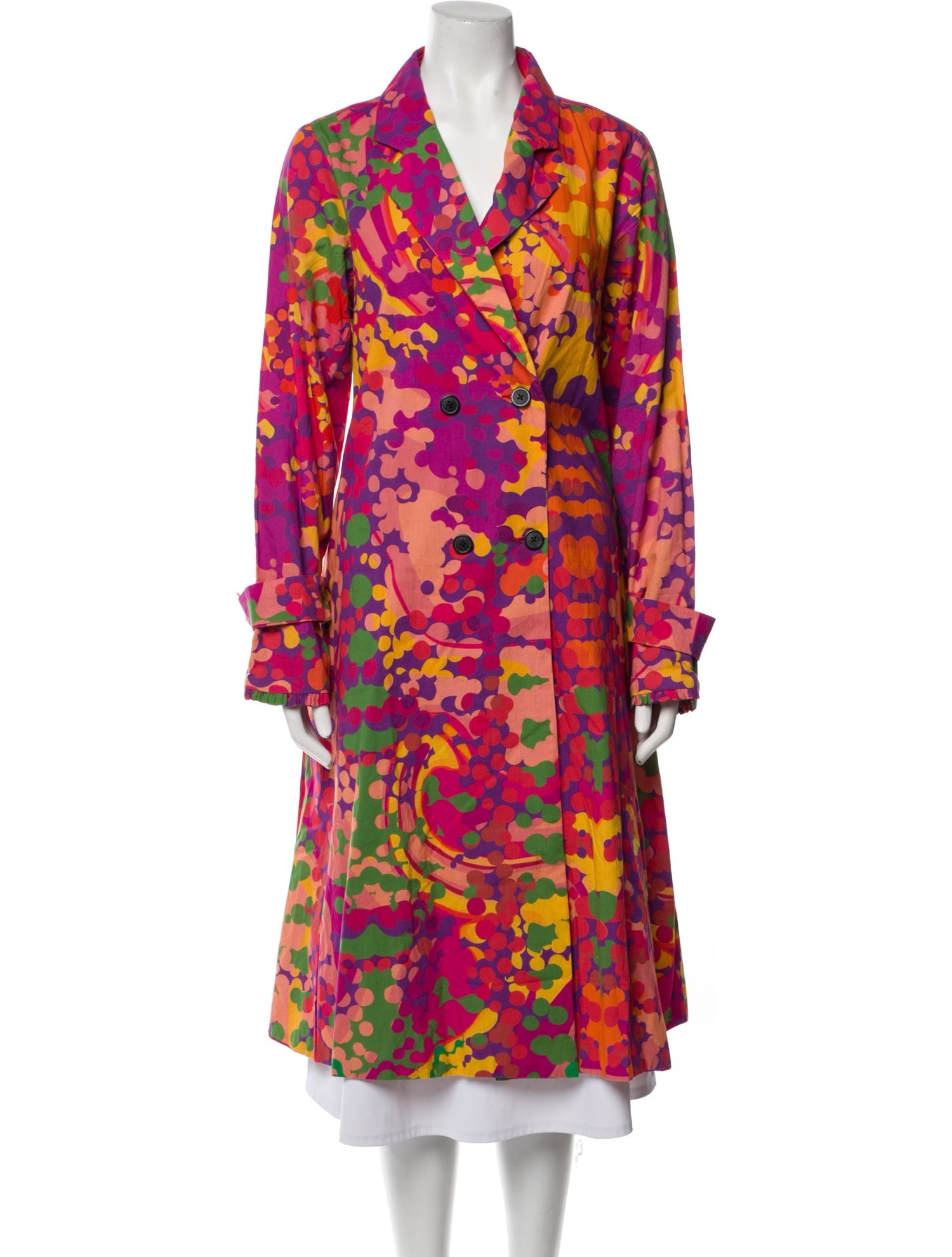 Roopa Printed Trench Coat w/ Tags