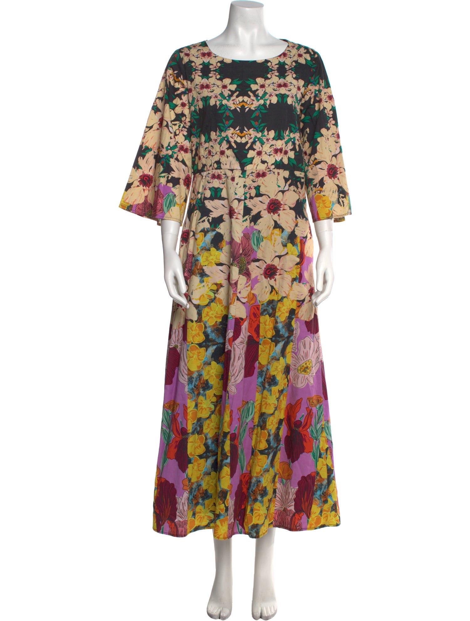 Roopa Floral Print Long Dress