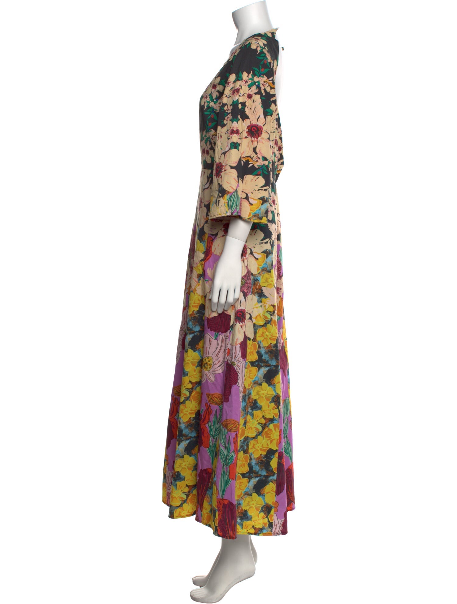 Roopa Floral Print Long Dress