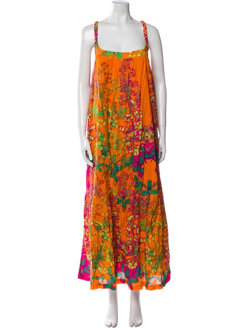 Roopa Floral Print Long Dress