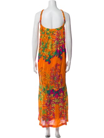 Roopa Floral Print Long Dress
