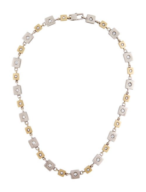 Robin Rotenier 2.49ctw Sapphire Square Links Necklace