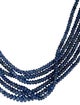 Robin Rotenier Sapphire Multistrand Bead Necklace