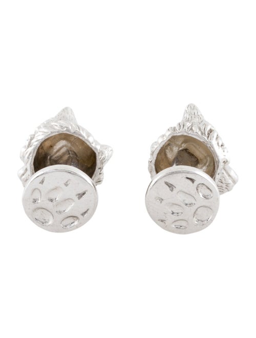Robin Rotenier Wolf Head Cufflinks
