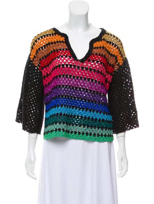 rose carmine knitwear