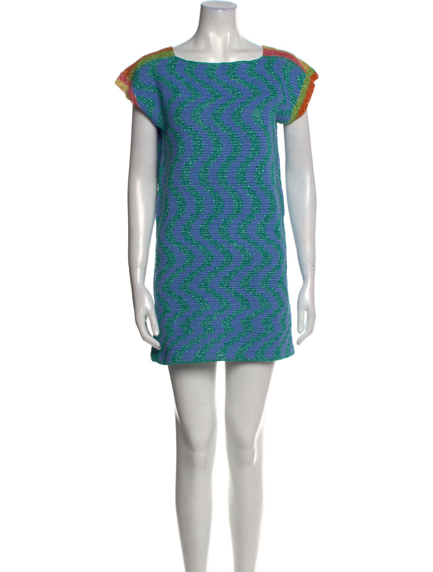 Rose Carmine Printed Mini Dress