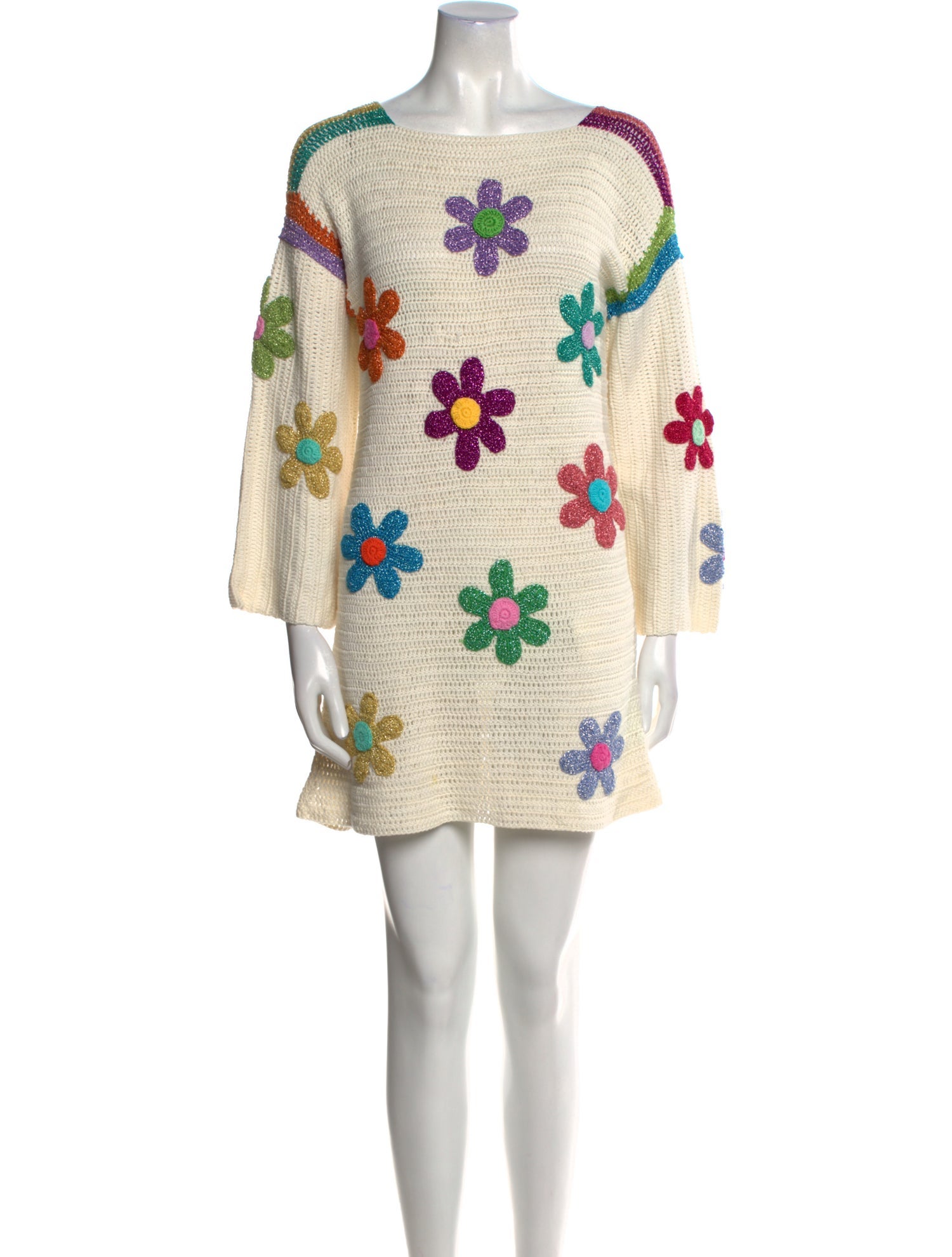 Rose Carmine Printed Mini Dress