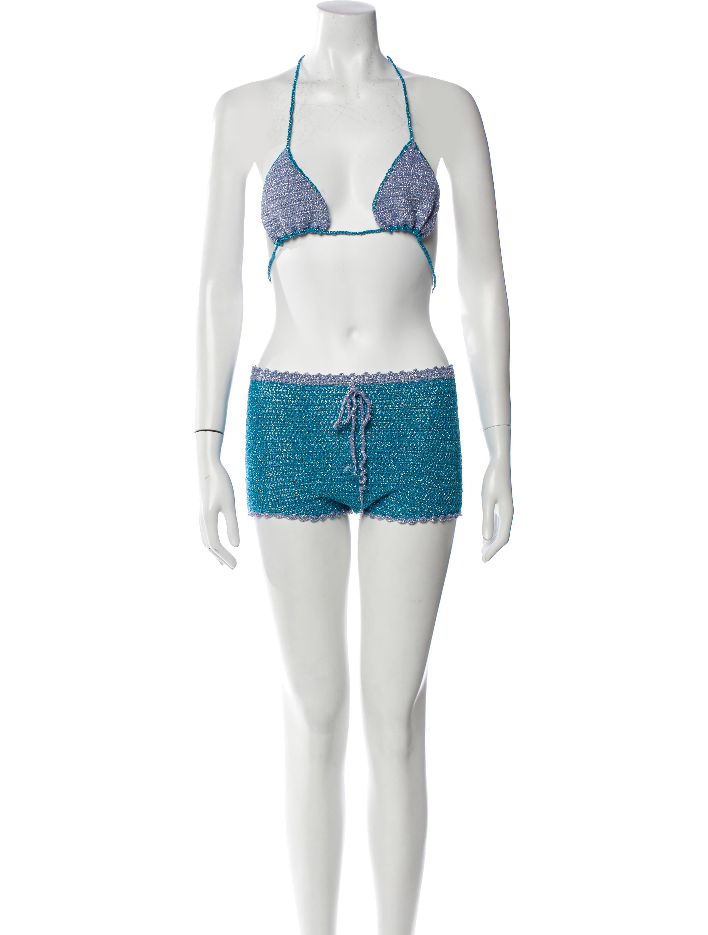 Rose Carmine Glitter Accents Short Set w/ Tags