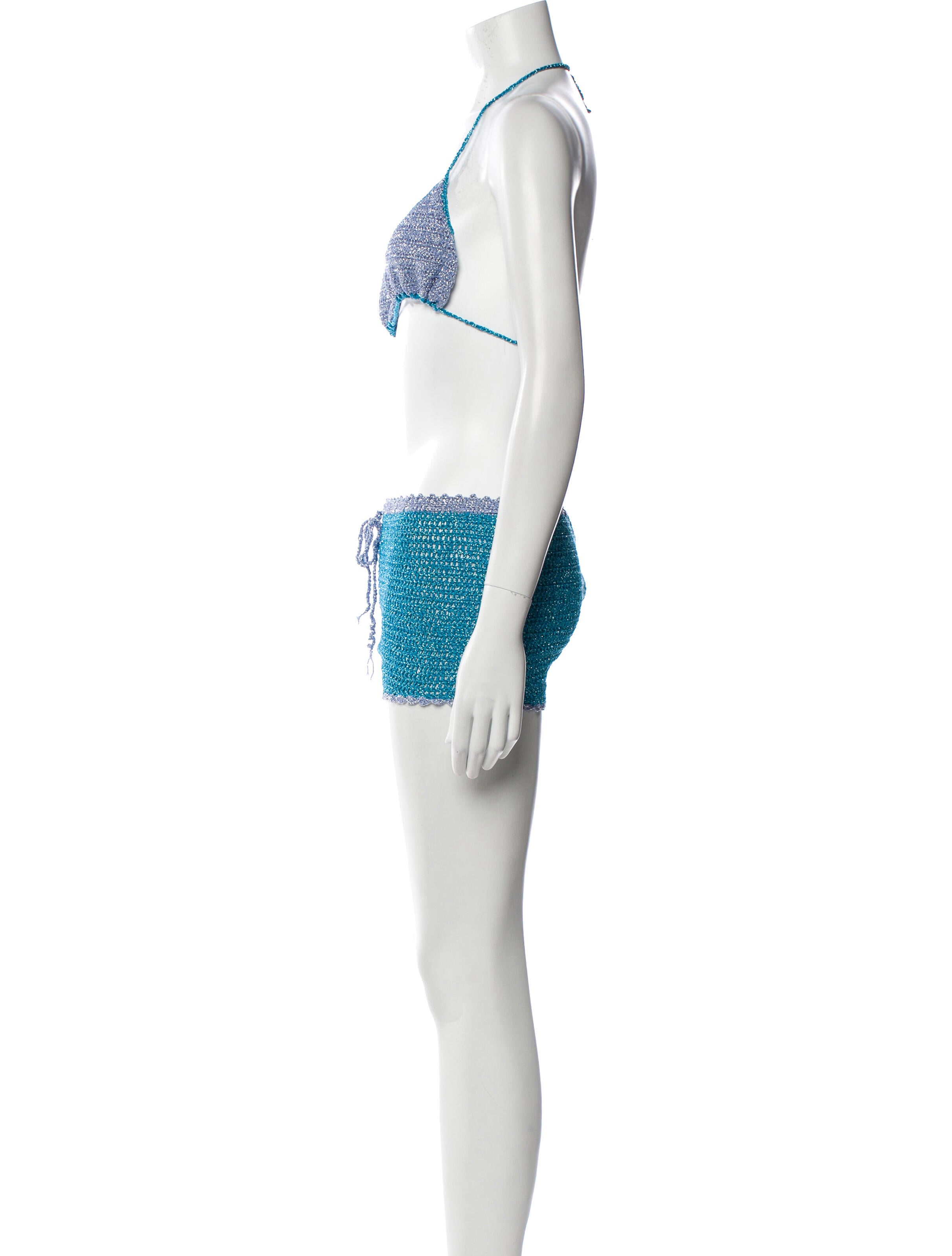 Rose Carmine Glitter Accents Short Set w/ Tags