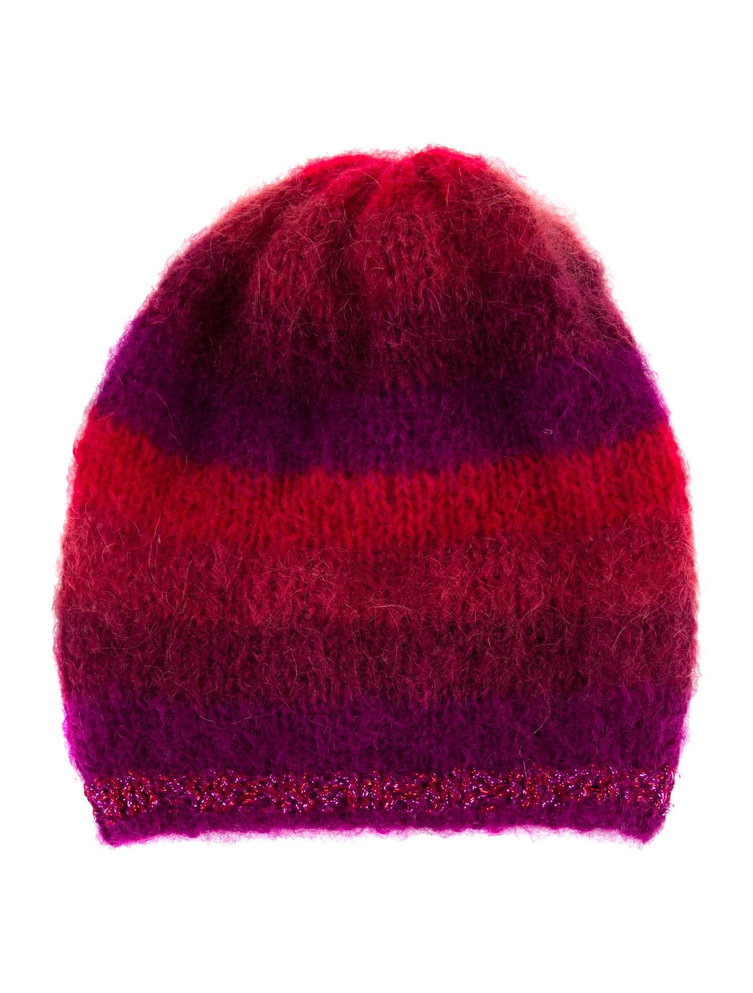 Rose Carmine knit beanie