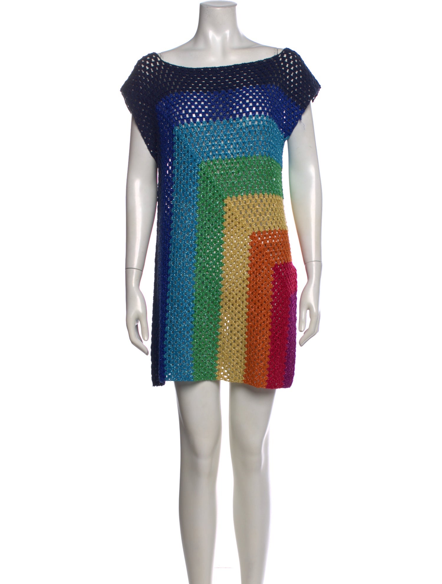 Rose Carmine Printed Mini Dress