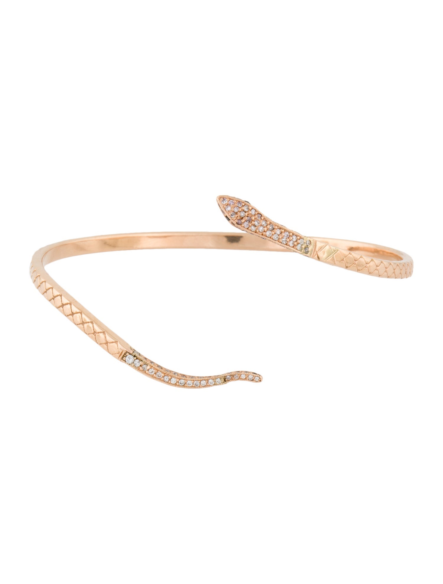 Roseark 14K Diamond Snake Cuff