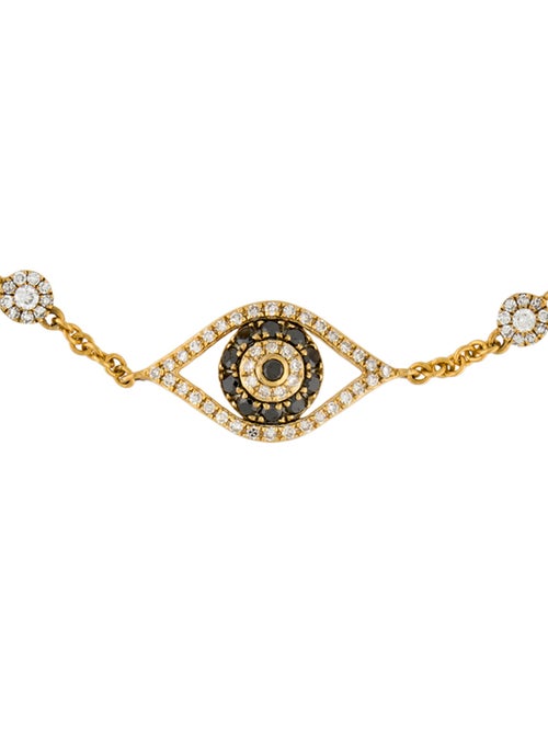 Roseark 14K Diamond Evil Eye Station Bracelet