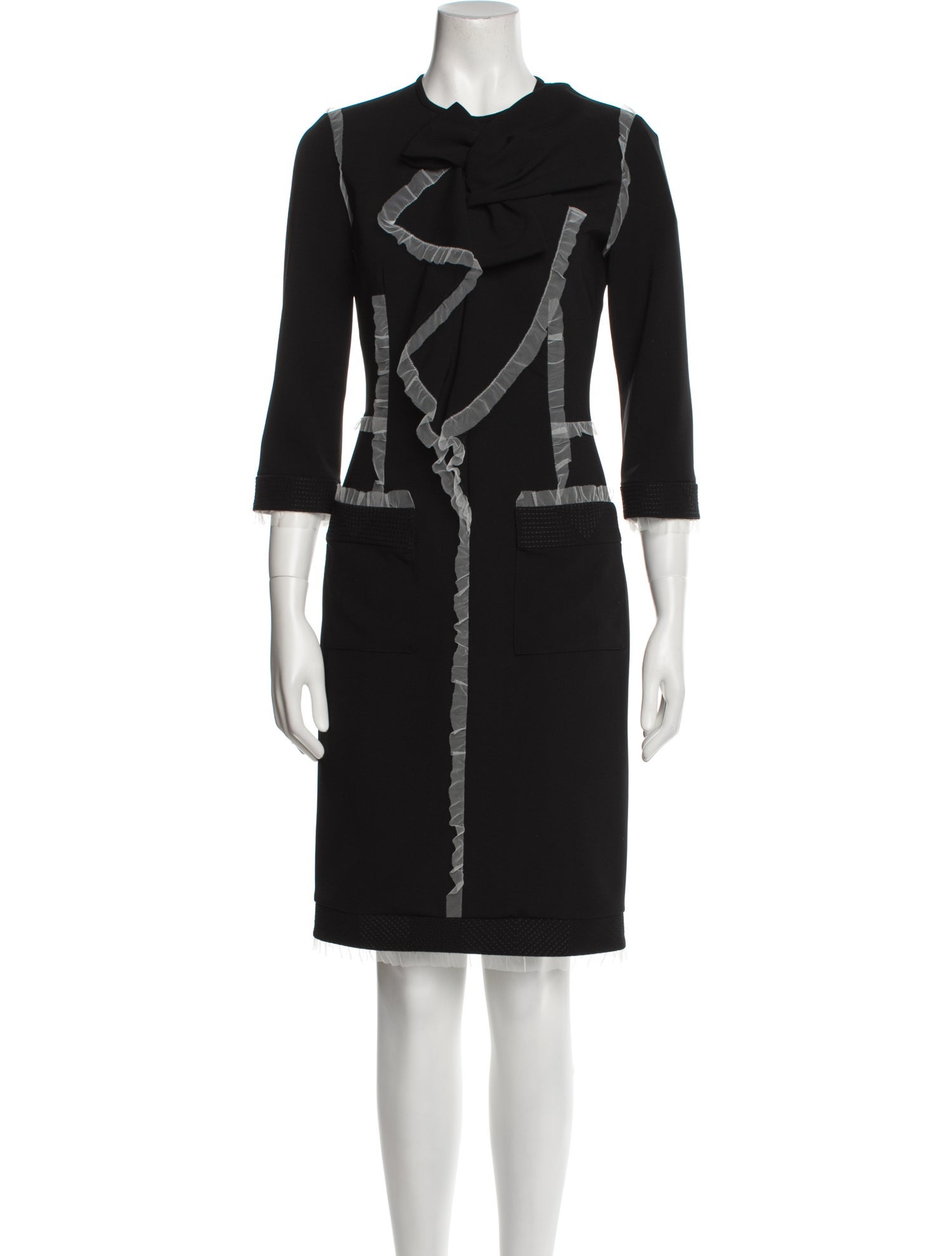 Rossella Jardini Crew Neck Knee-Length Dress