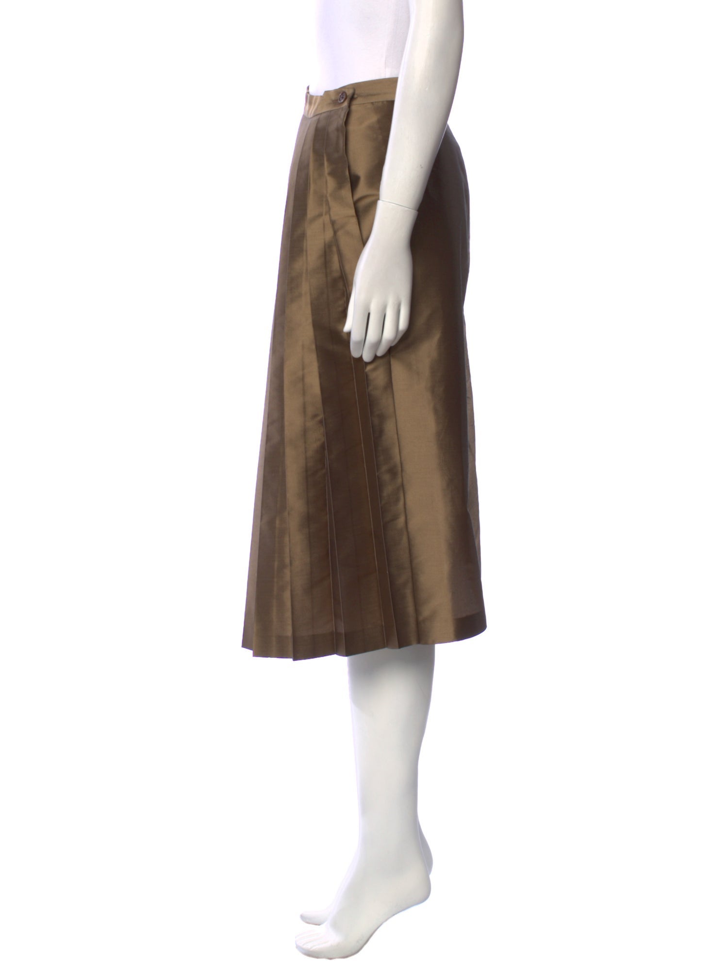 Rossella Jardini Pleated Accents Midi Length Skirt