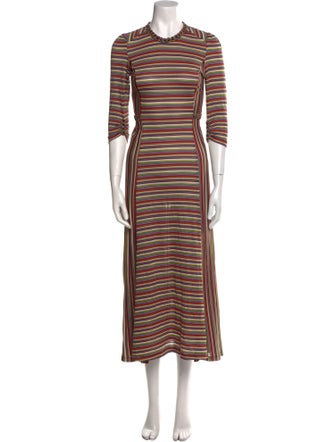 Rossella Jardini Striped Long Dress