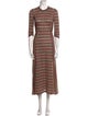 Rossella Jardini Striped Long Dress