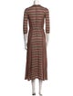 Rossella Jardini Striped Long Dress