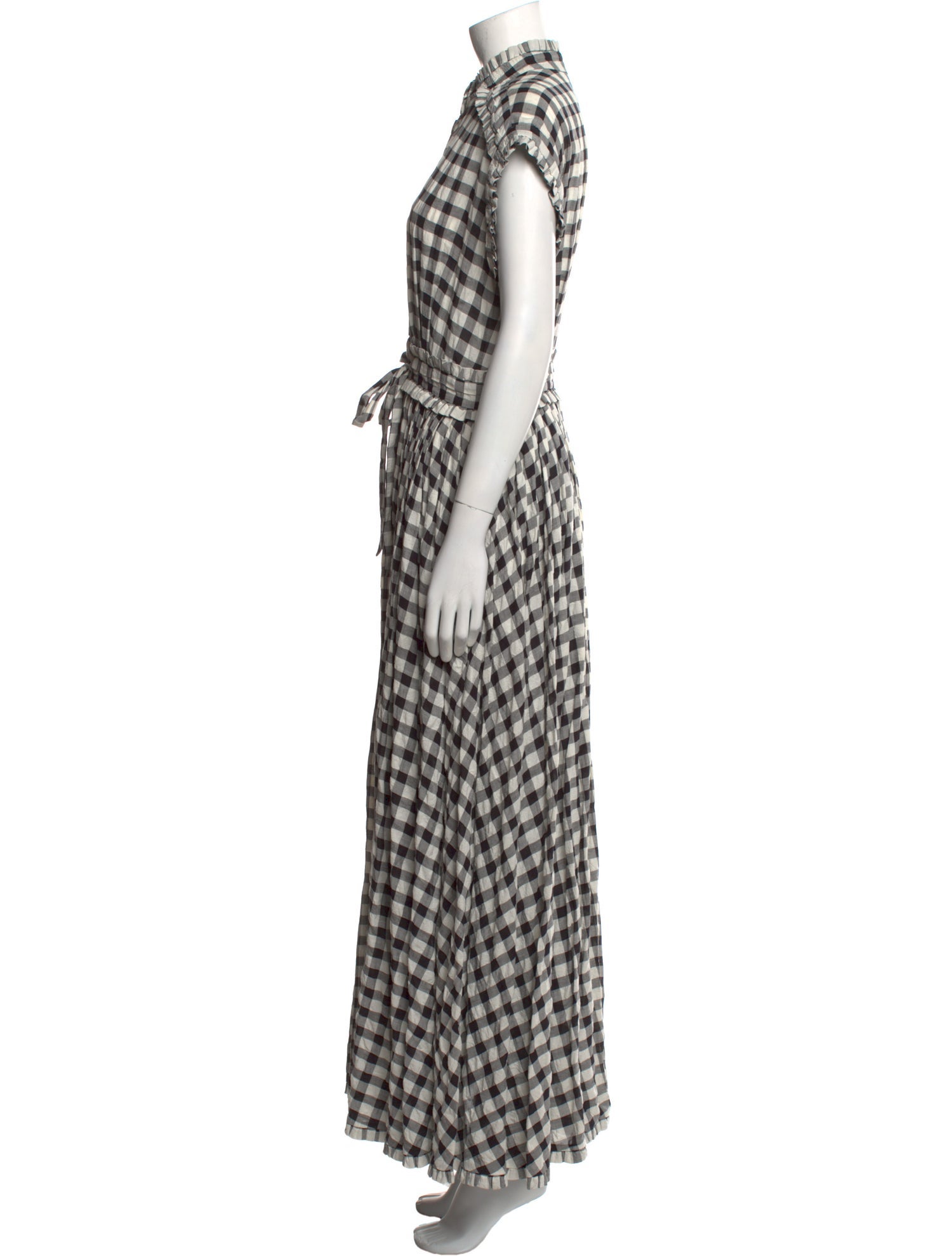 Rossella Jardini Plaid Print Long Dress