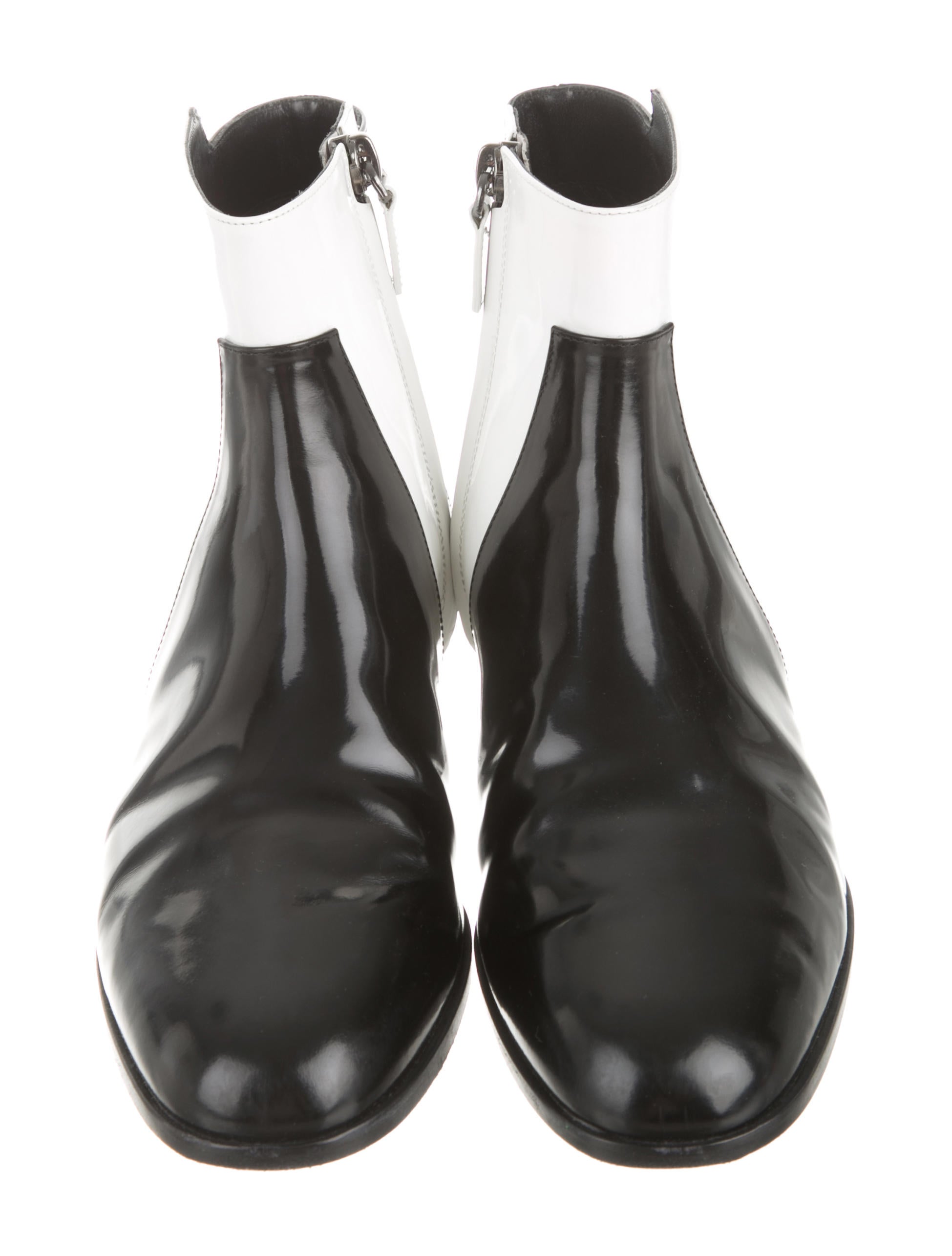 Roger Vivier Patent Leather Booties Shoes ROV22118 The RealReal