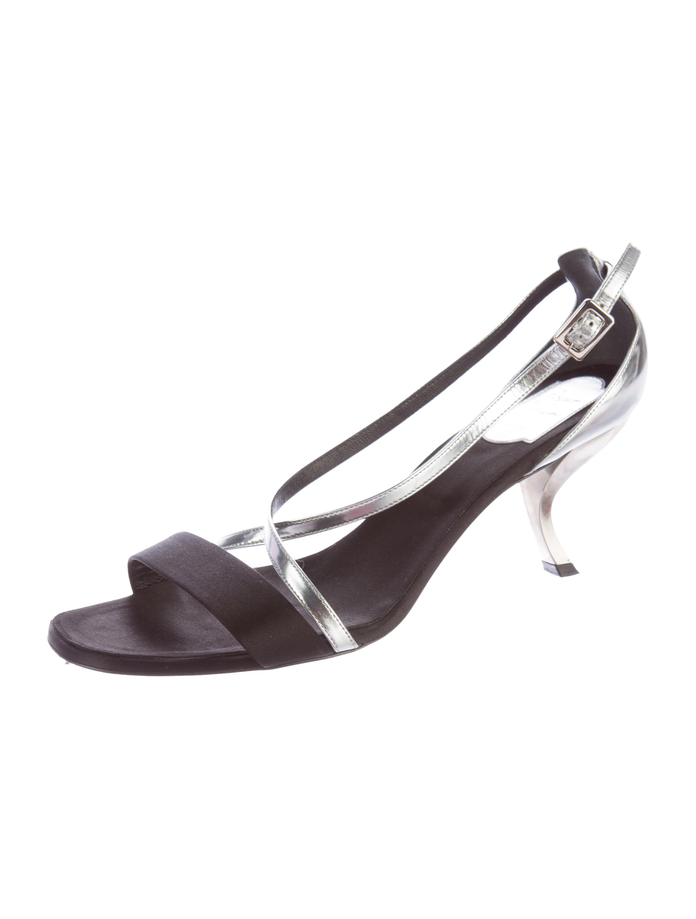 Roger Vivier Metallic CommaHeeled Sandals Shoes Roger Vivier Metallic CommaHeeled Sandals Shoes
