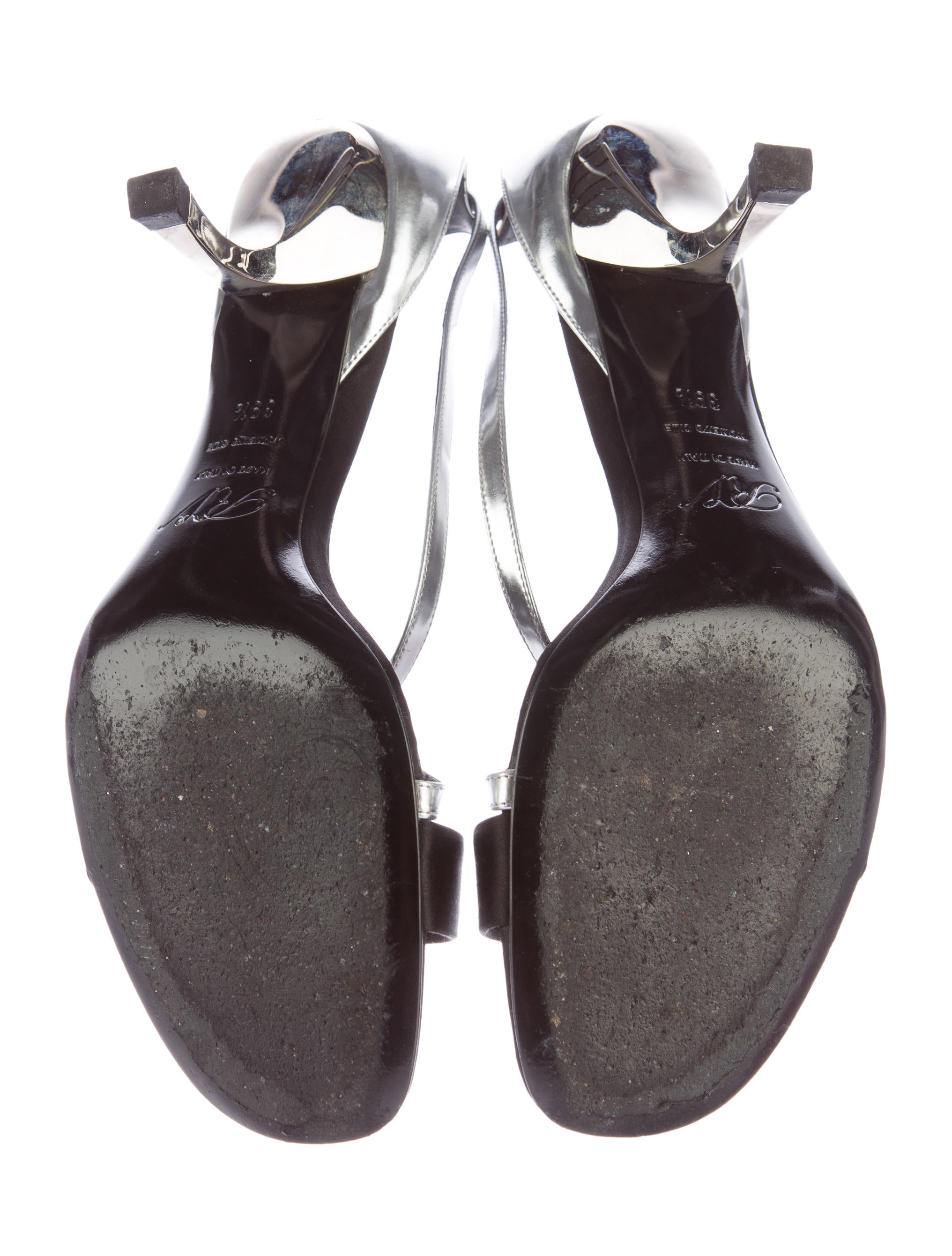 Roger Vivier Metallic CommaHeeled Sandals Shoes Roger Vivier Metallic CommaHeeled Sandals Shoes