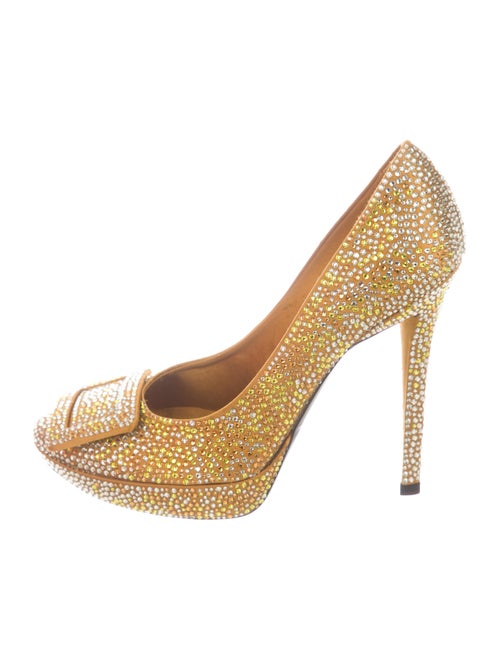 Roger Vivier Limelight Platform Pumps Yellow