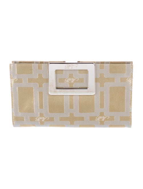 Roger Vivier Metallic Pilgrim Clutch Metallic