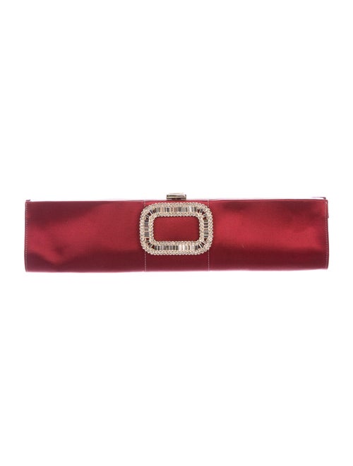 Roger Vivier Crystal-Embellished Pilgrim Clutch Re