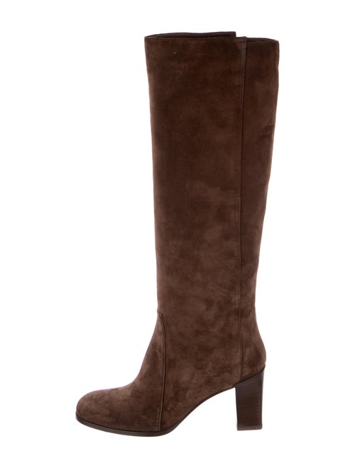 Roger Vivier Suede Boots Brown