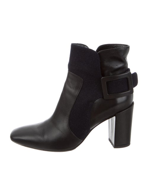 Roger Vivier Leather Boots Black