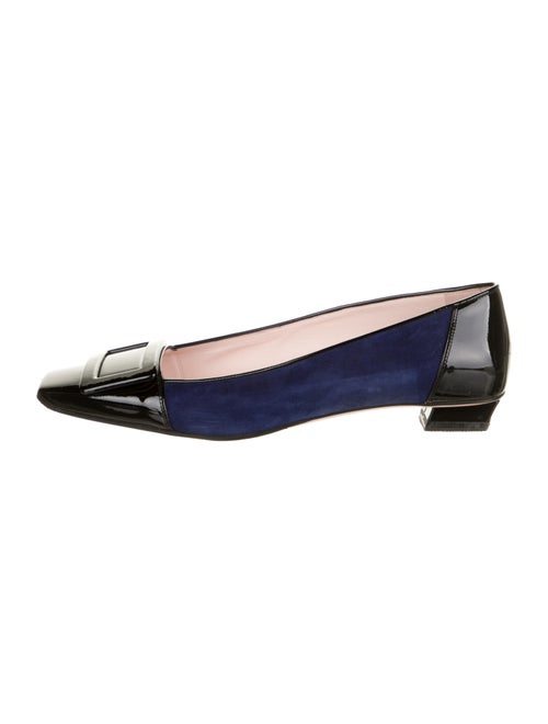 Roger Vivier Suede Flats Black