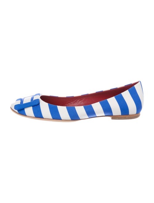 Roger Vivier Printed Flats Blue