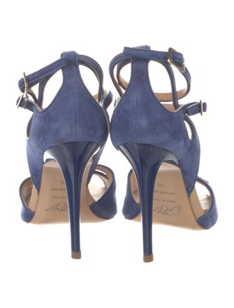 Roger Vivier Suede T-Strap Sandals