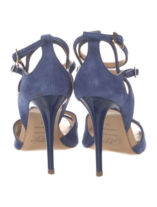 Roger Vivier Suede T-Strap Sandals