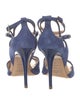 Roger Vivier Suede T-Strap Sandals