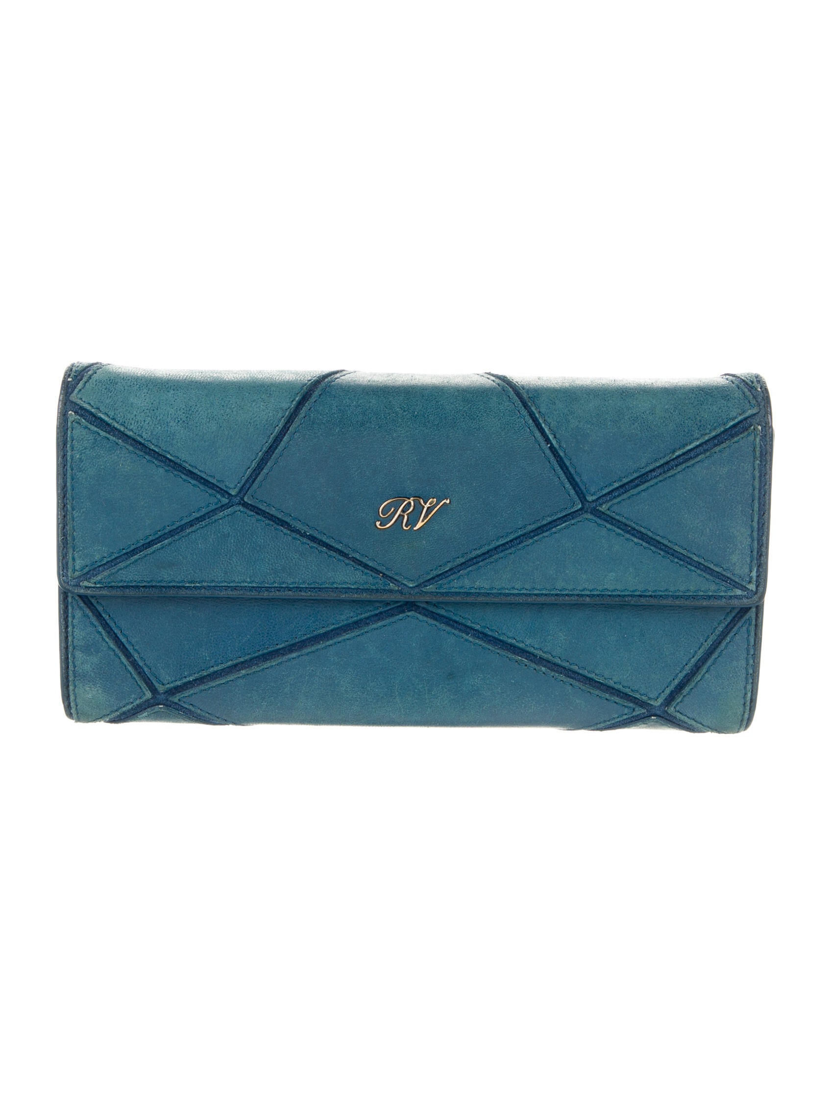 財布・小物その他 Roger Vivier Small Leather Goods Roger Vivier Leather Trifold Wallet - Blue Wallets