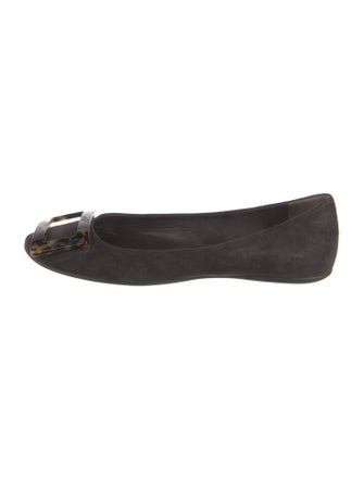 Roger Vivier Suede Flats