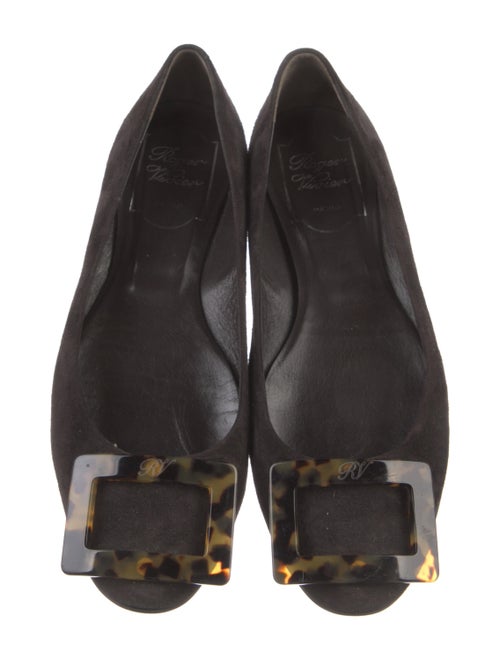 Roger Vivier Suede Flats