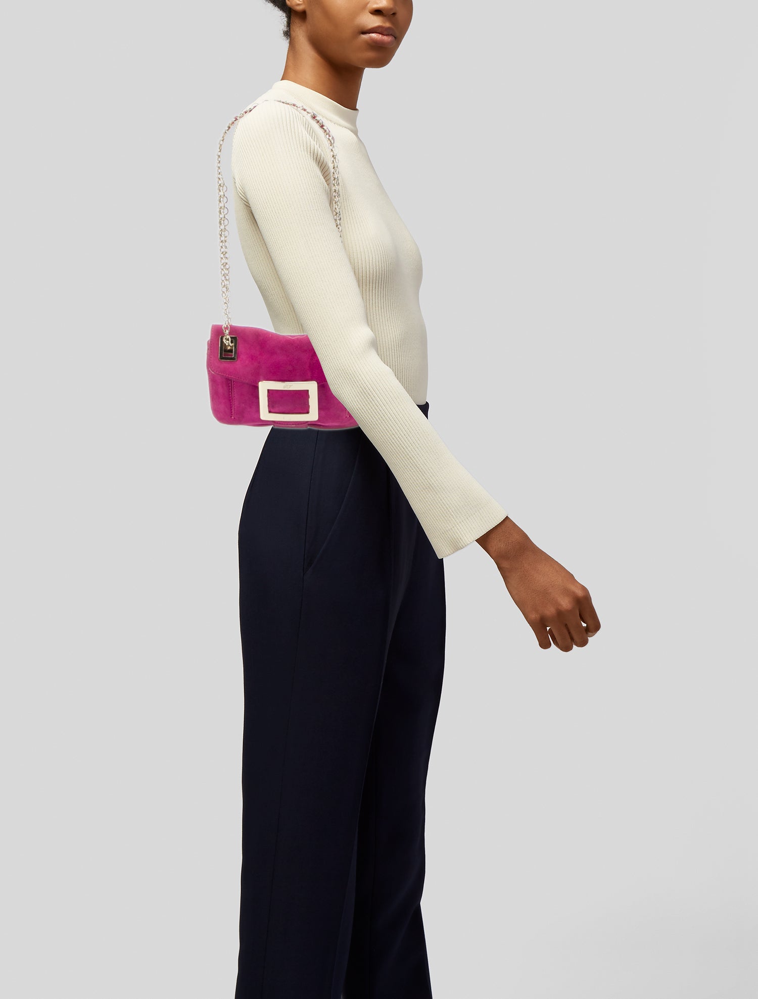 Chanel Vintage Suede CC Bowler Bag Shoulder Bags, Handbags The RealReal