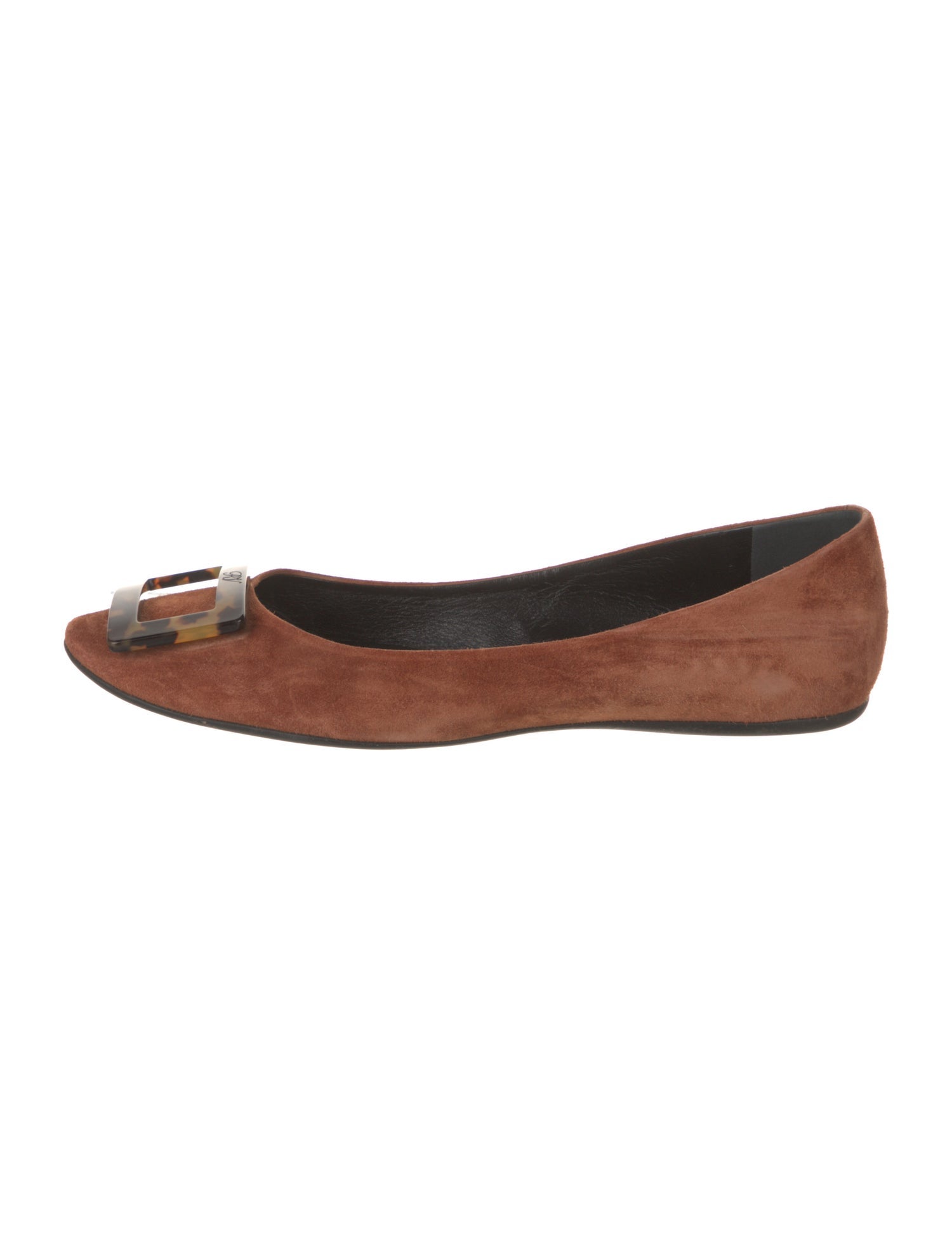 roger vivier silver flats