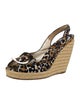 Roger Vivier Canvas Animal Print Espadrilles