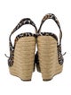 Roger Vivier Canvas Animal Print Espadrilles