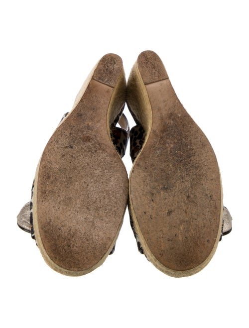 Roger Vivier Canvas Animal Print Espadrilles