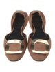 Roger Vivier Suede D'Orsay Flats